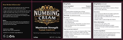 Package Design (Arlun Numbing Cream Package)